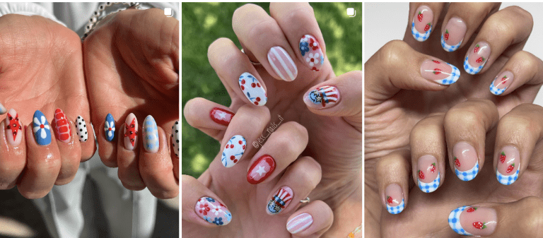 39 Red, White and Blue Nail Designs Perfect for the 4th of July, Memorial Day & Beyond